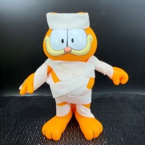Garfield Mummy Vinyl Figure Enesco 1978 Halloween Collectible Plastic Vintage